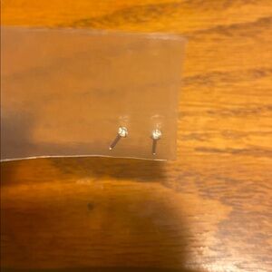 Elegant Silver Stud Earrings with no flat backs